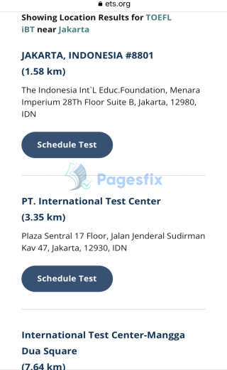 TOEFL ibt bisa diambil di test center resmi yang diakui ETS
