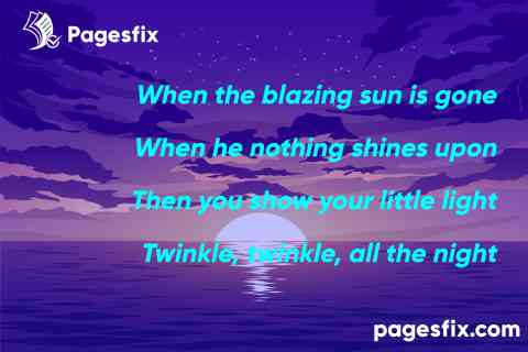 not twinkle twinkle little star