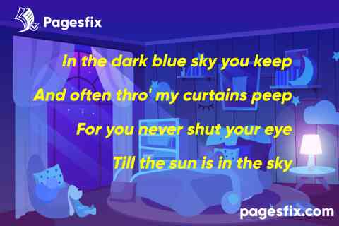 twinkle twinkle little star lyrics