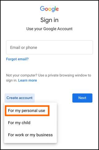 akun google baru